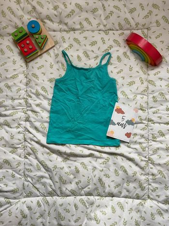 débardeur à bretelles vert 5 ans orchestra