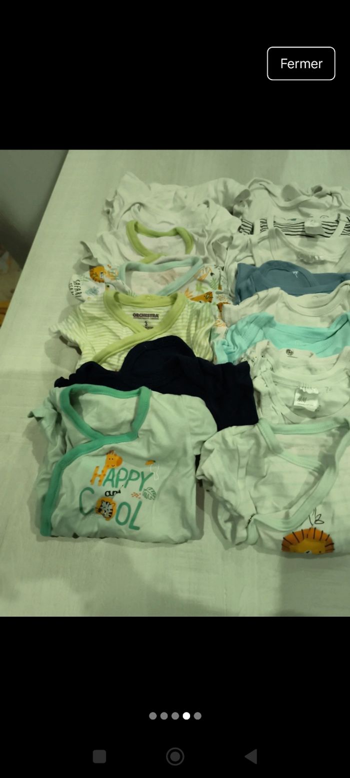 Lot vêtement bébé garçon