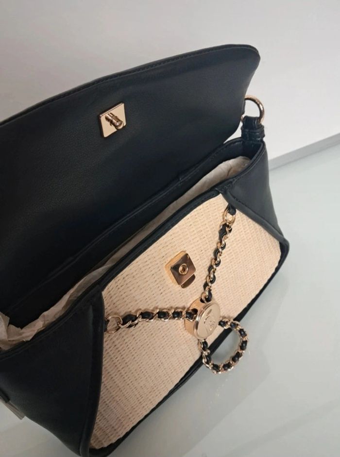 Liu Jo sac à main bandoulière été beige rafia neuf - photo numéro 12