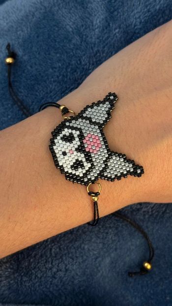 Bracelet Kuromi tissé bracelet reglable