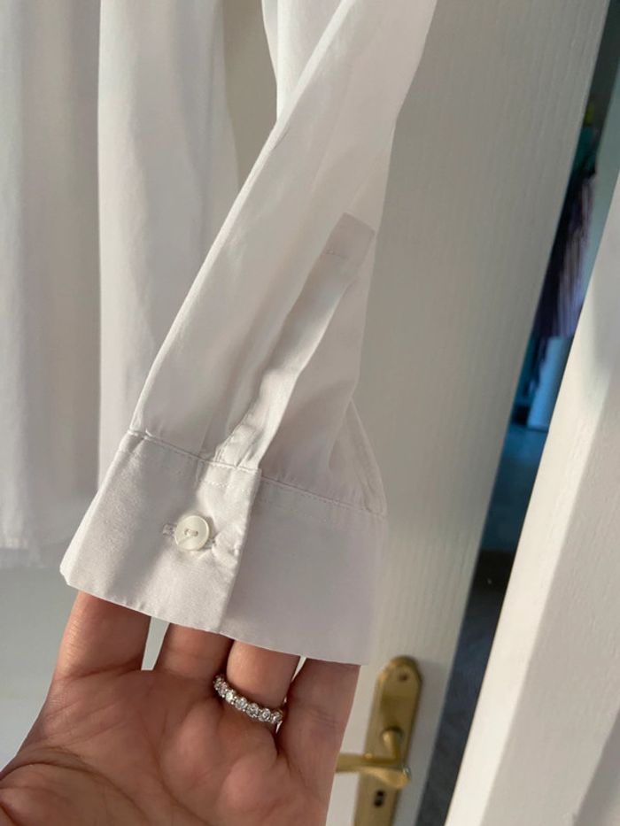Chemise blanche sans col Caroll taille 42 - photo numéro 4