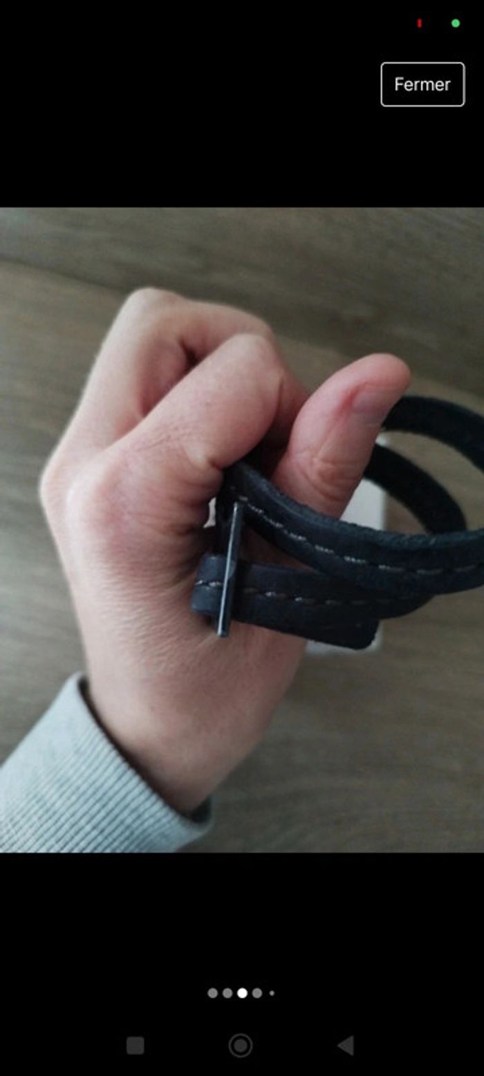 Bracelet cuir diesel - photo numéro 3