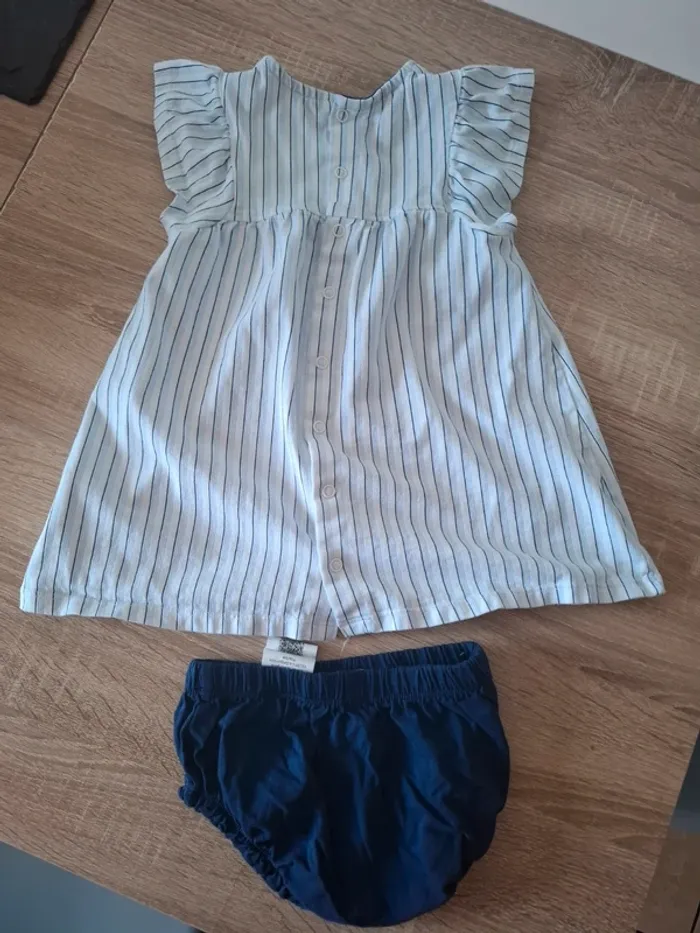 Ensemble robe / bloomer Terre de Marins 23 mois - photo numéro 4