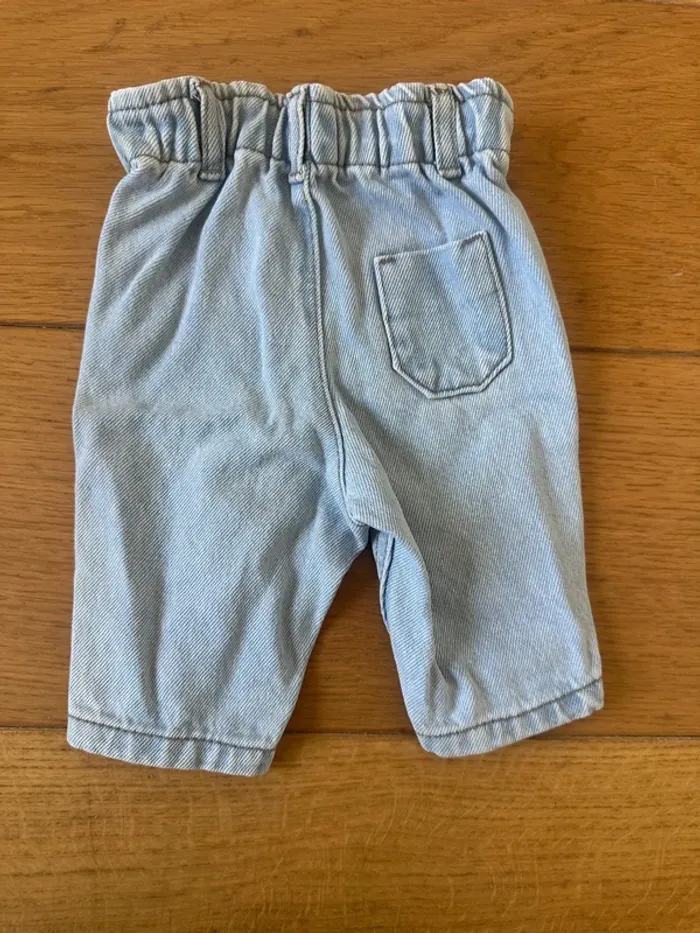 Ensemble bébé garçon 1 mois – chemise + pantalon jean – parfait état - photo numéro 7