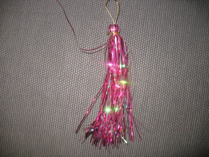 LOT DE 6 PAMPILLES ROSE ET 6 PAMPILLES VERTE FILS - NOËL - n°13 - photo numéro 4