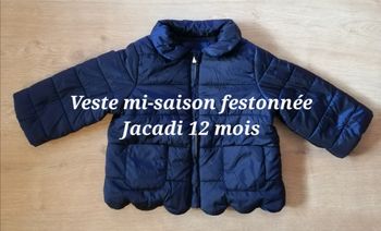 Veste demi-saison festonnée 12 mois