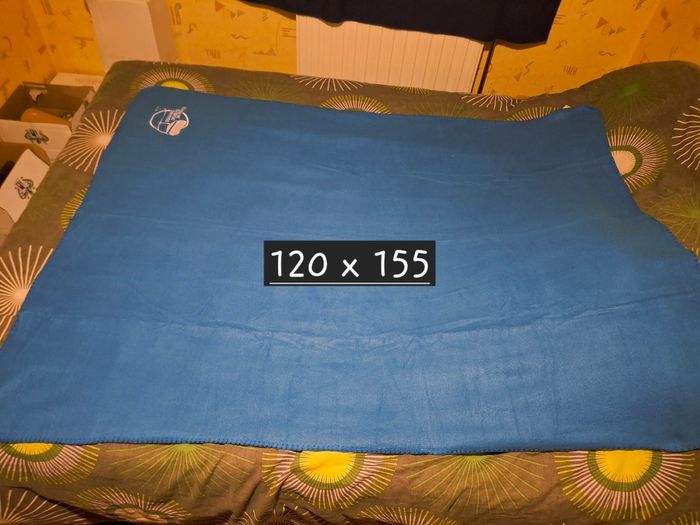 Plaid polaire bleu - photo numéro 5