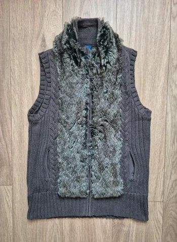 Gilet sans manche  fourrure cecil