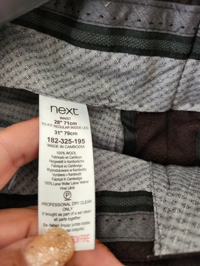 Pantalon slim fit Next – Neuf avec étiquette – Taille 28R (71 cm) - photo numéro 5