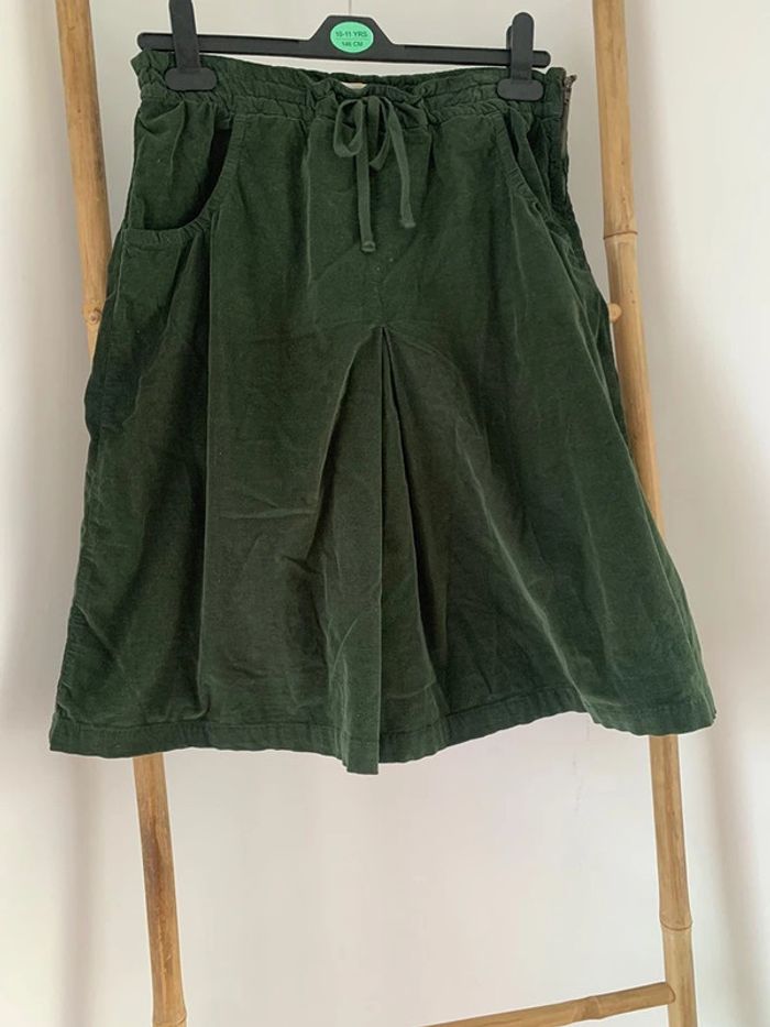 jupes mi-longue Comptoir des Cotonniers vert foncé taille 40 - photo numéro 3