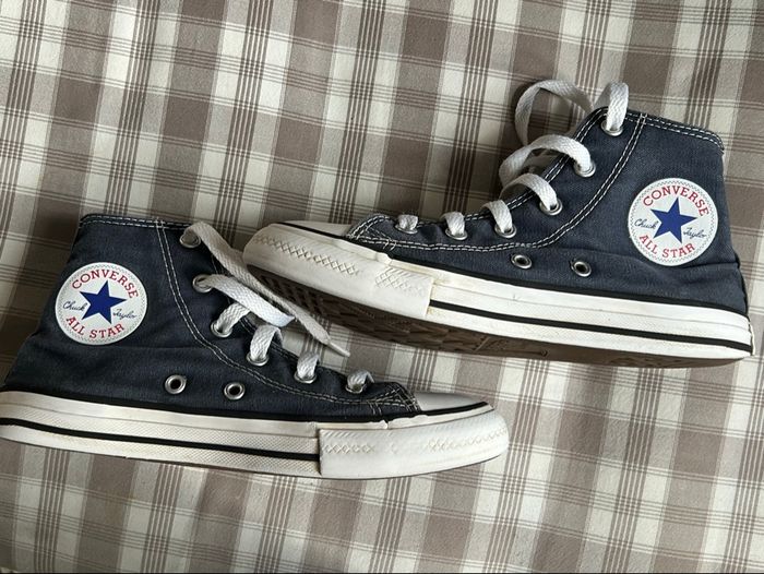 Baskets converses hautes bleu marine enfant - photo numéro 4