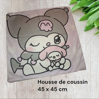 Housse de coussin kuromi