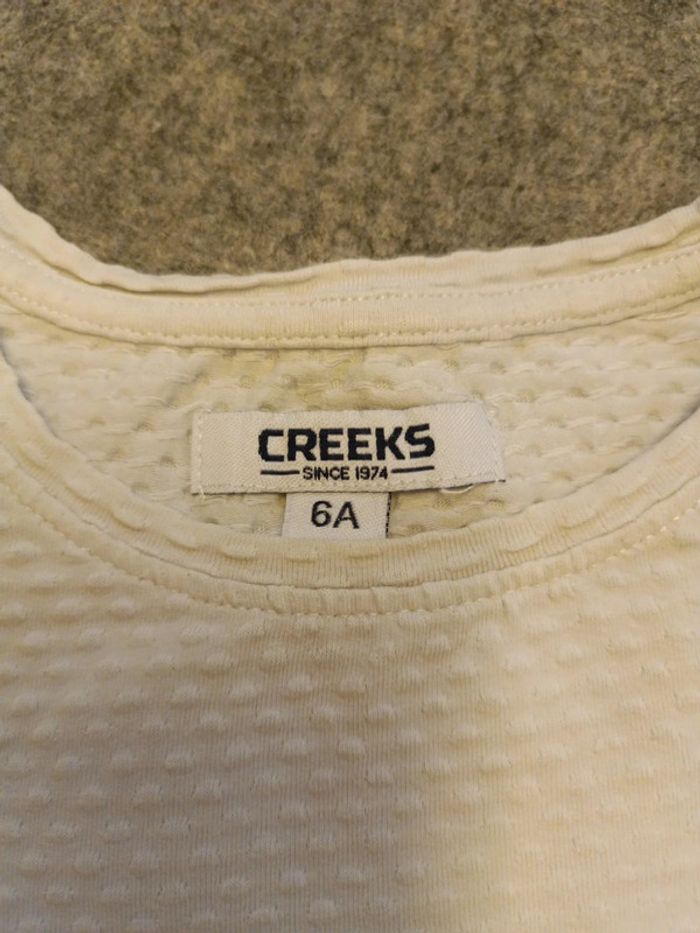 Haut manches courtes blanc 6 ans - photo numéro 3