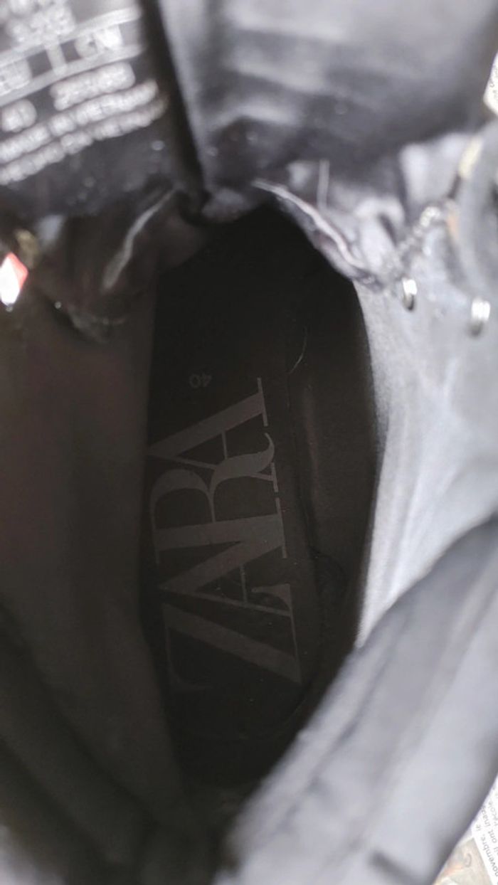 Grosse botte type Randonnée motard en caoutchouc imperméable surpiqûres crantée plateforme - photo numéro 8