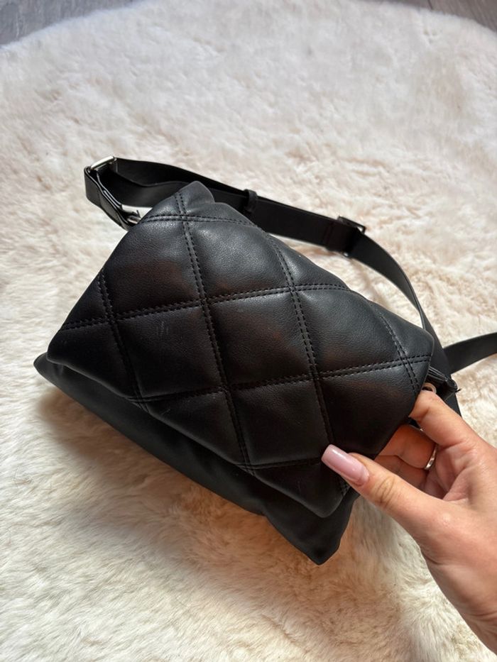Sac à bandoulière noir Mango - photo numéro 2