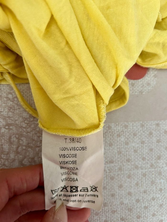 Top dos nu jaune - photo numéro 4