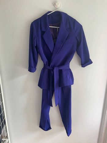 Ensemble violet blazer + pantalon
