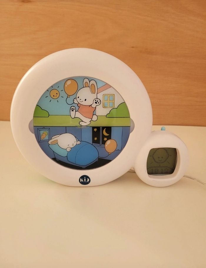 Réveil éducatif Kid'sleep - Moon Blanc - photo numéro 4