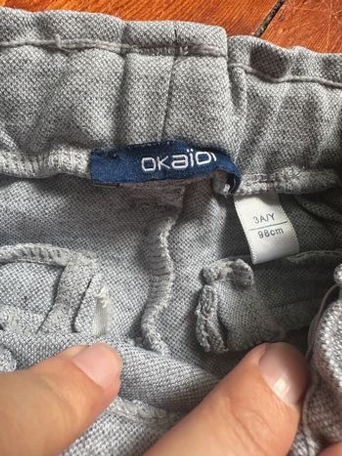 Pantalon chino okaidi gris 3a - photo numéro 2