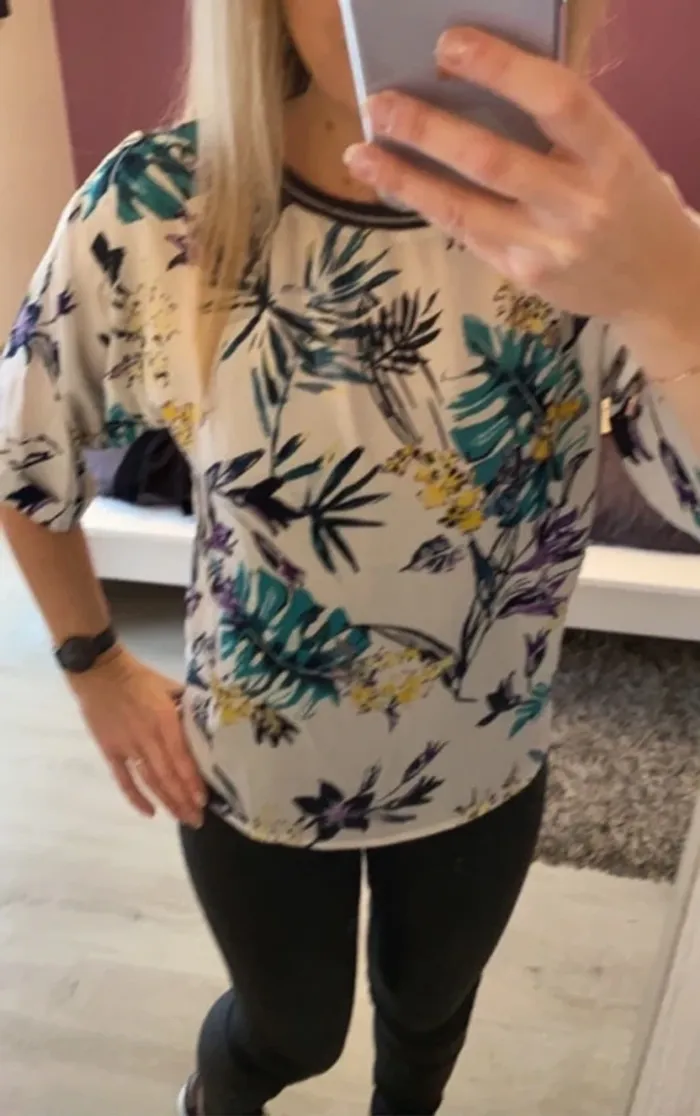 Haut fleuri Promod - photo numéro 3