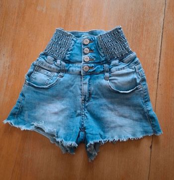 Short jeans taille haute secret denim