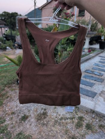 Brassière de sport marron taille L