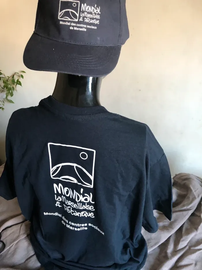 T-shirt +casquette+sac de rangement mondial la Marseillaise de la pétanque - photo numéro 14