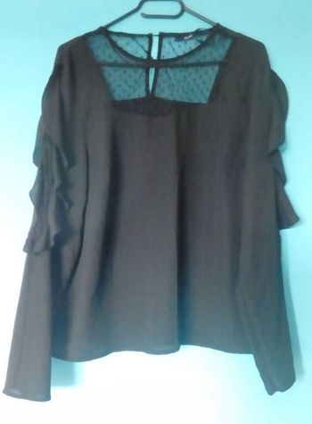 🖤 Chemisier plumetis noir neuf Kiabi taille 42 🖤