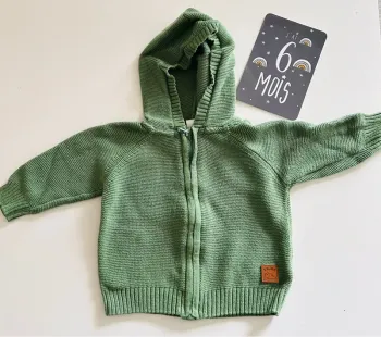 Gilet zippe vert
