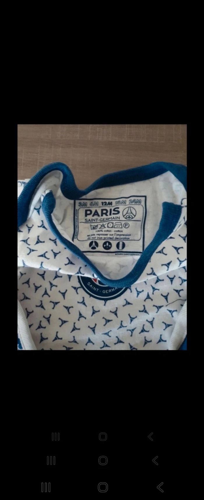 Bodies et bavoirs PSG - photo numéro 2