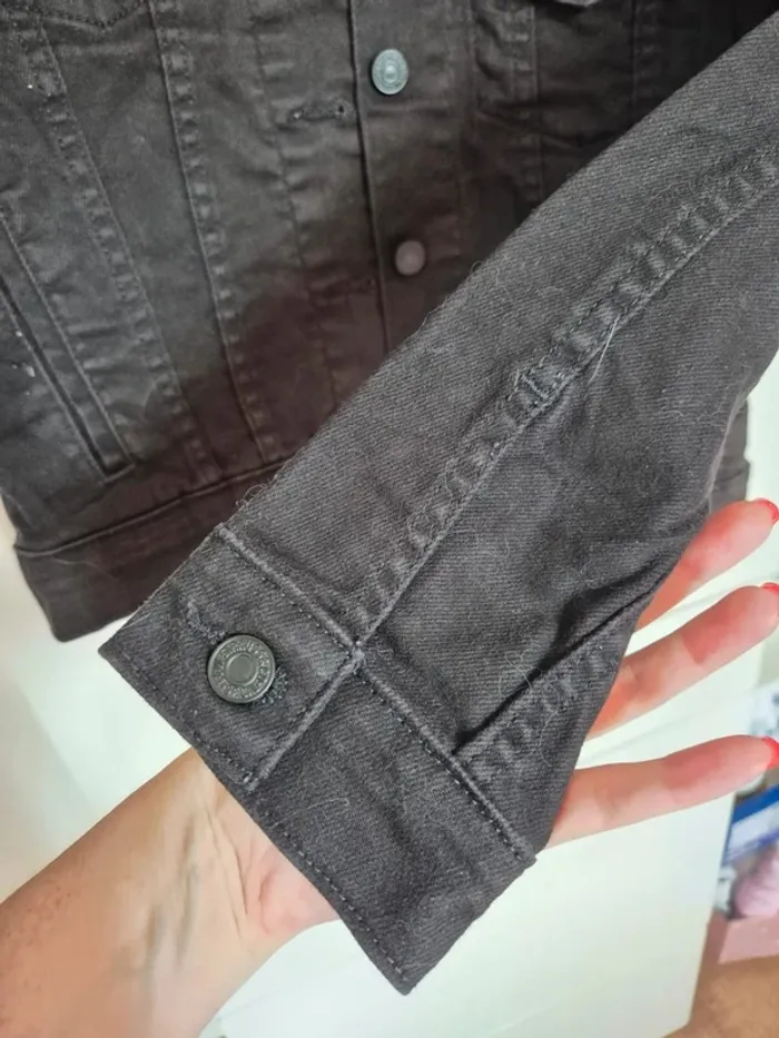 Veste en jeans LEVI'S authentique taille S noir - photo numéro 10
