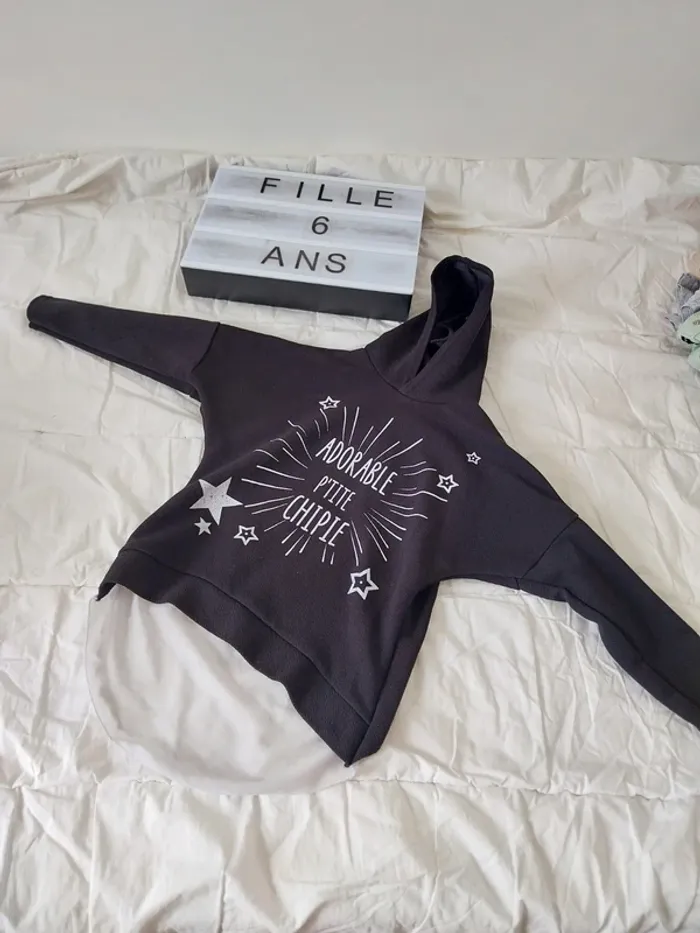 Sweat à capuche fille 6 ans
