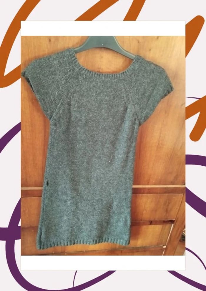 🩶 Robe gris foncé - MC - Laine - 10 ans - Bilook 🩶 - photo numéro 4