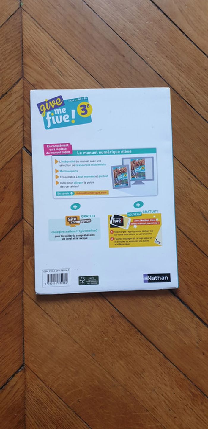 Livre NEUF: give me five! 3e nathan - photo numéro 7