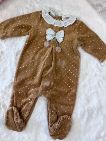 Pyjama velours 1-2 mois 60 cm