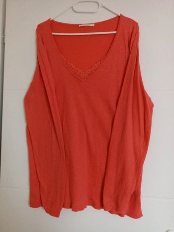 Pull femme col V