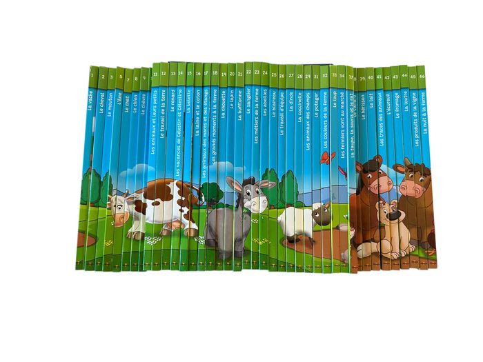 Lot de 41 livres de la collection "les animaux de la ferme" Altaya