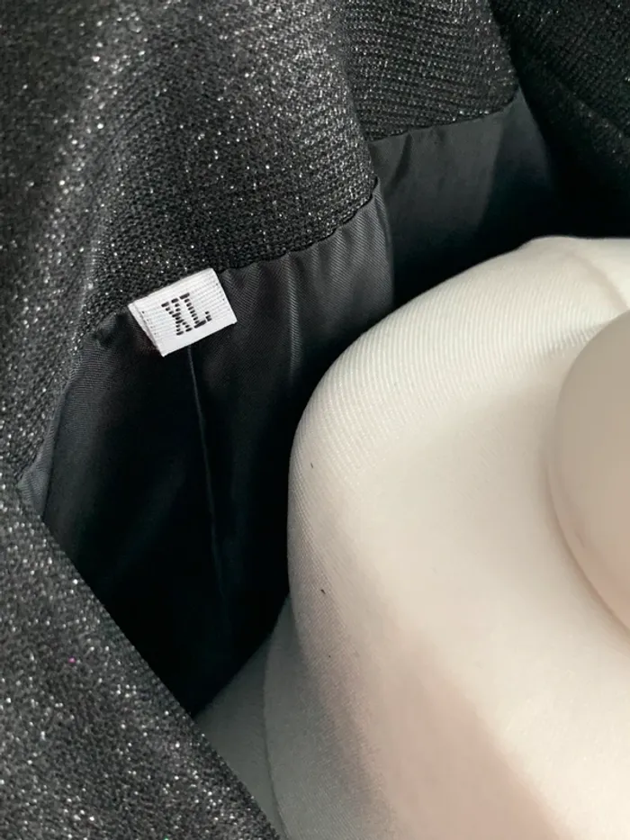 blazer, pantalon et soutien-gorge XL noir pailleté - photo numéro 4