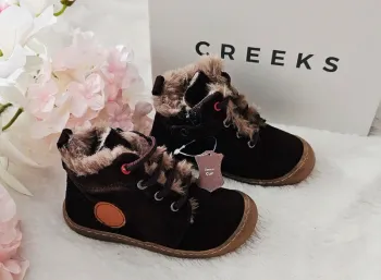 Bottes Bottines Cuir Zip Fourrées Semelle Flexible Creeks T23