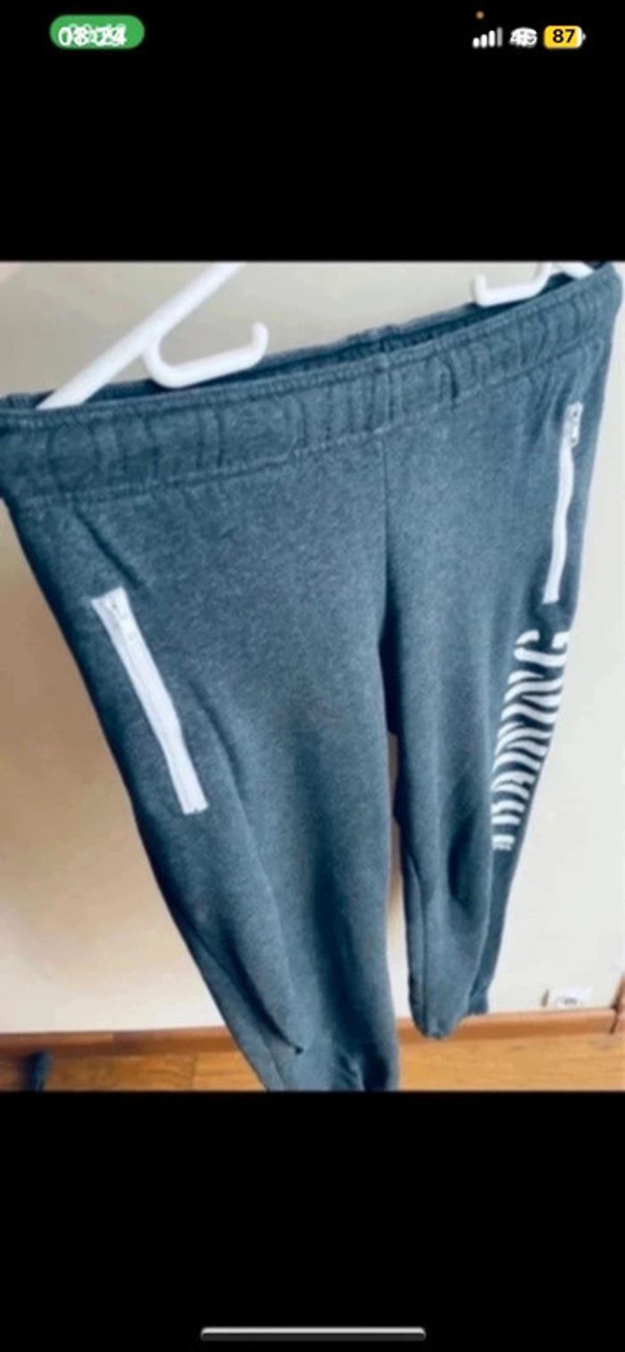 Sublime pantalon long sport jogging domyos taille S gris en coton - photo numéro 2