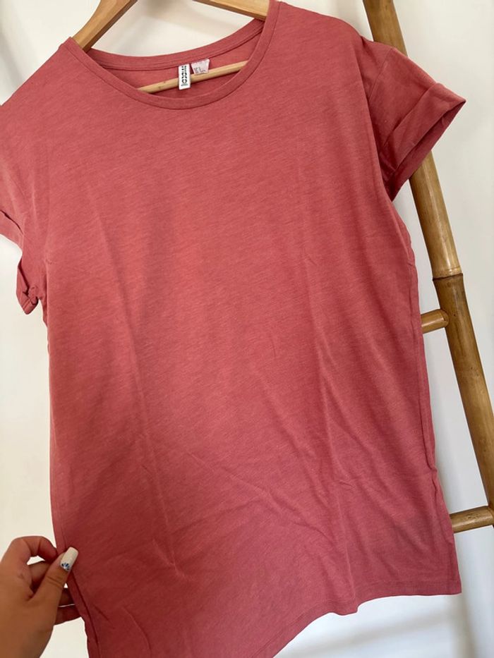 t-shirt long rose divided taille S - photo numéro 4