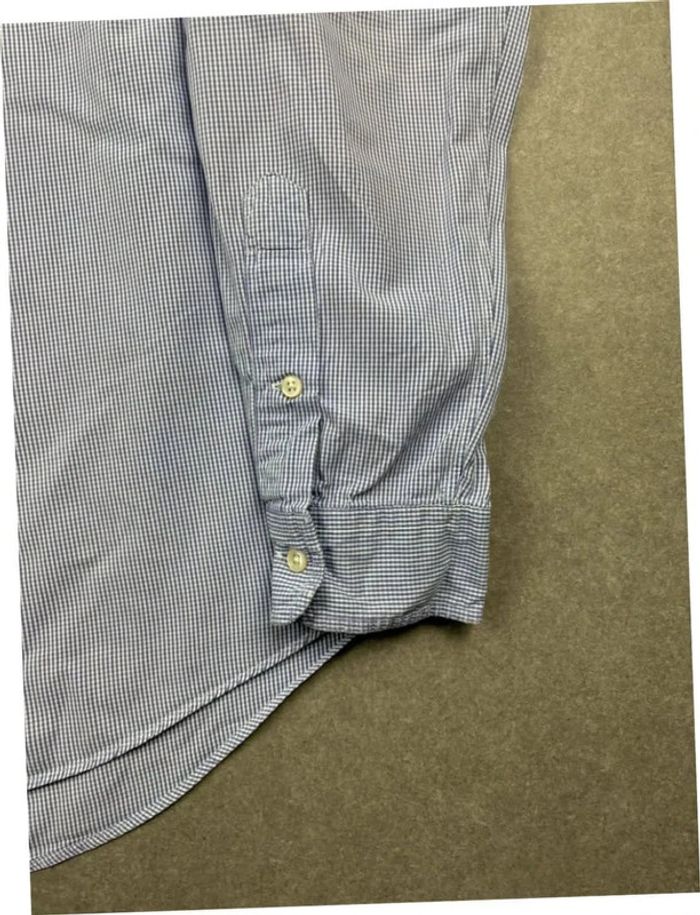 Chemise shirt Ralph Lauren bleu à rayure old money taille L - photo numéro 4