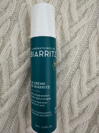 crème de Biarritz visage hydratation de Ocean Therapy 15 ml neuf avec étiquette acide hyaluronique