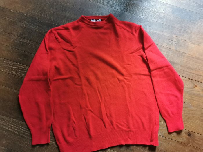 Pull rouge en laine femme Lambswool