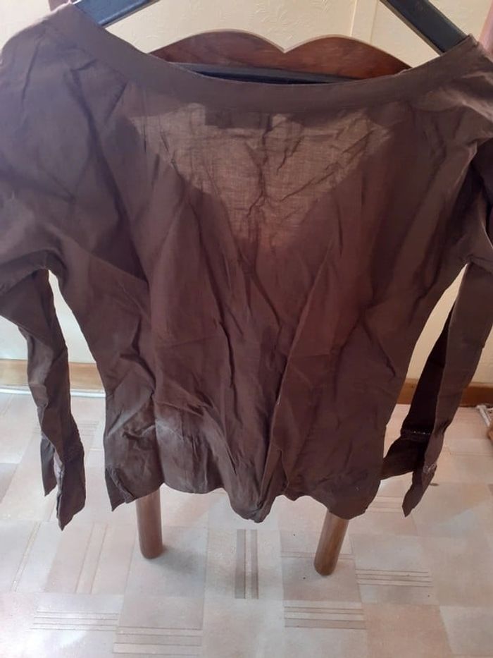 Chemisier marron T40 mdm - photo numéro 6