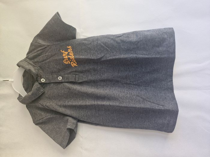 Polo manches courtes 3/4 ans Tex Gris chiné Surf Riders