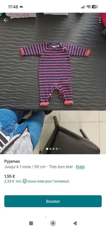 Lot de vêtements 1 mois garçon 