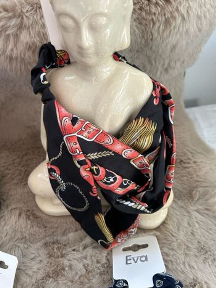 Lot accessoire cheveux chouchou / bandeaux en satin - photo numéro 4