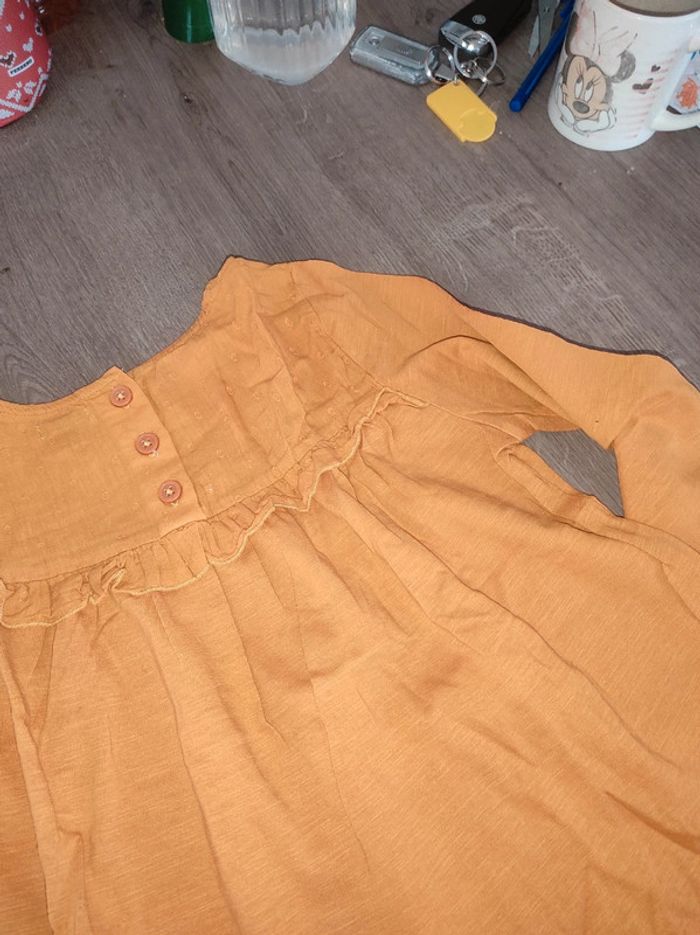 Blouse fille moutarde 8 ans - photo numéro 4