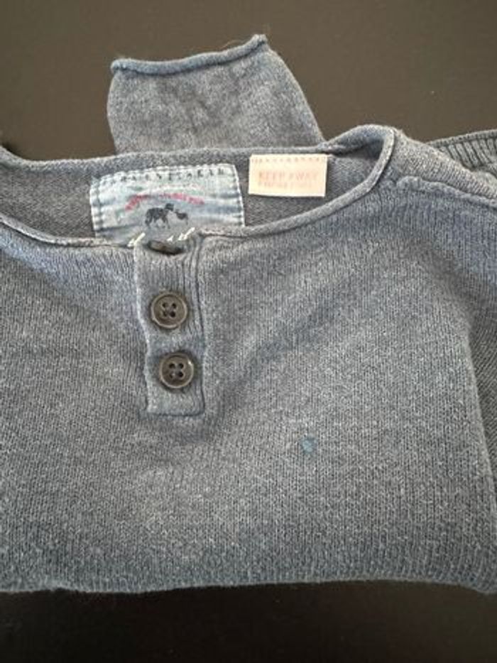 Pull laine Zara bleu - photo numéro 2